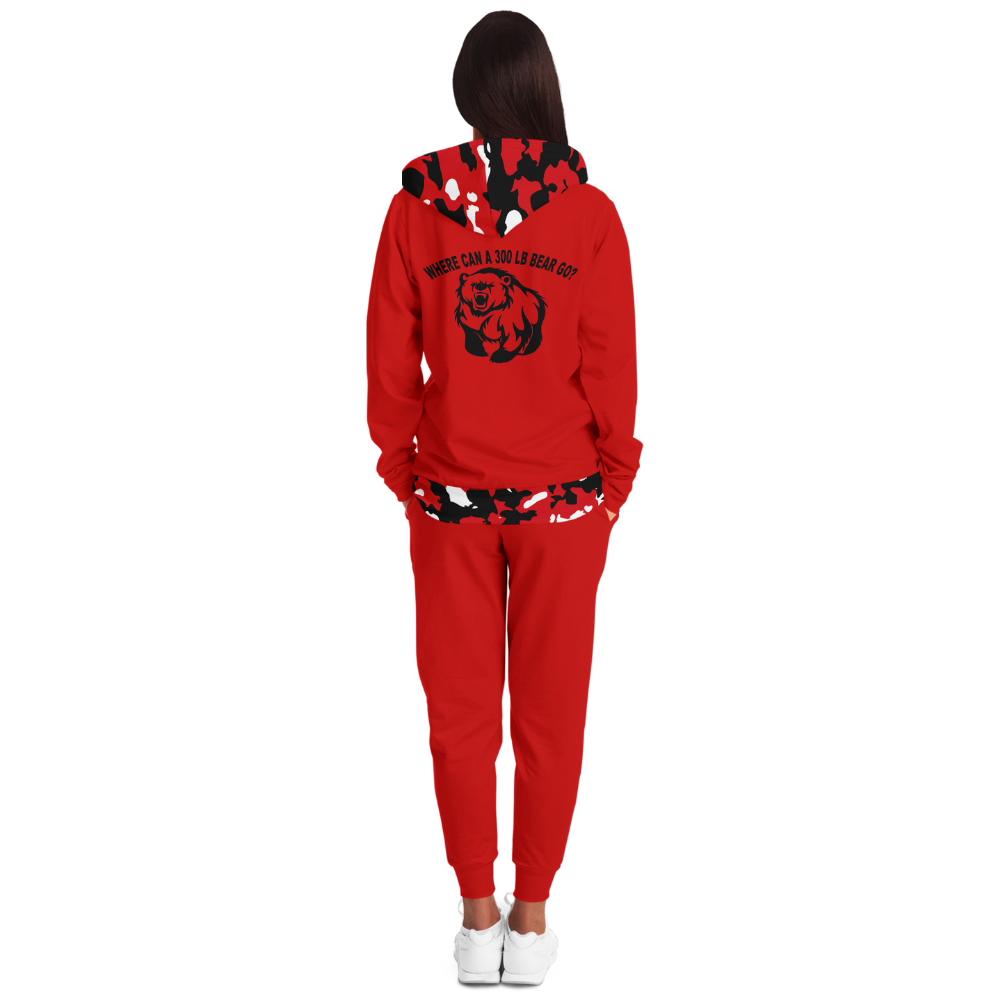 Custom New Bern High School Camo Zip Hoodie and Jogger Set