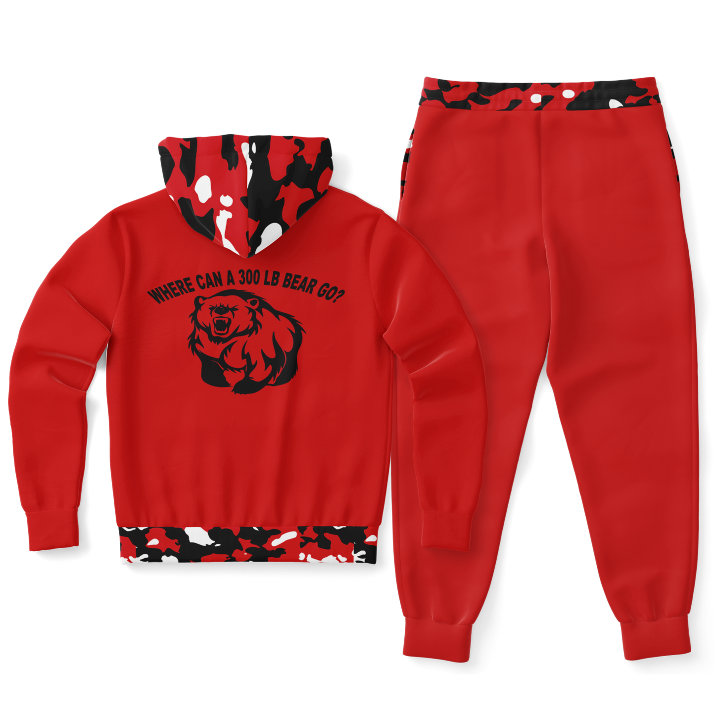 Custom New Bern High School Camo Zip Hoodie and Jogger Set